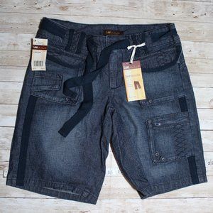 NWT Lee One True Fit Bermuda Denim Shorts Sz 4M